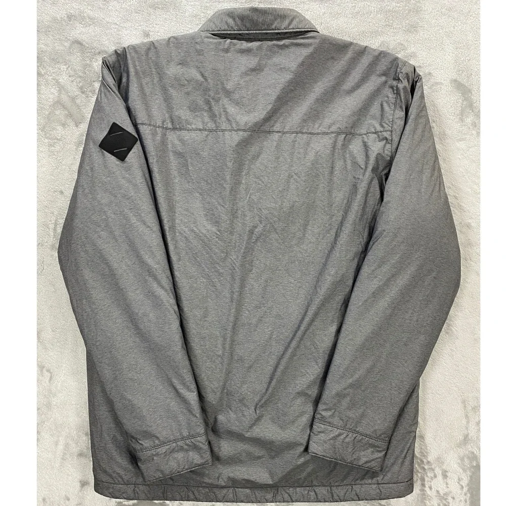 The North Face Lefferts Quilted Insulated Shacket Mens Medium Gray Hiking Gear